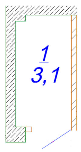 Кладовая 1 (3.1 м2), 4 этап