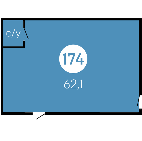 Кладовая 174 (62.1 м2), 5 этап