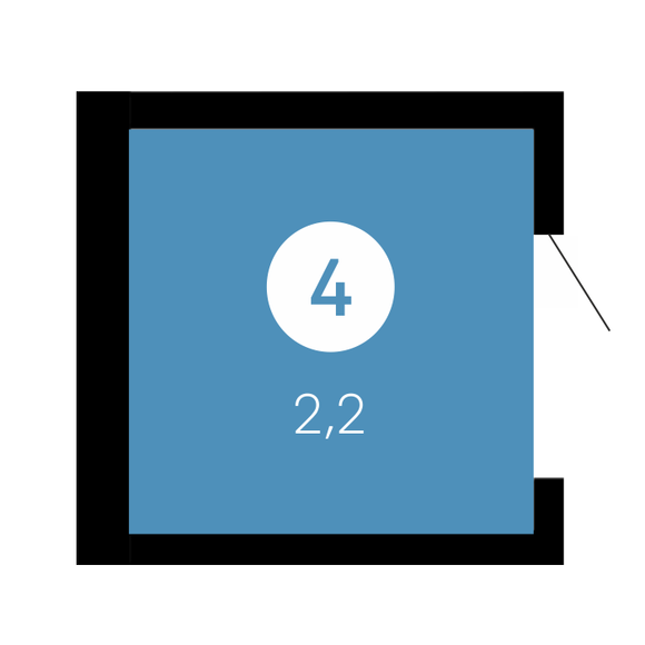 Кладовая 4 (2.2 м2), 5 этап